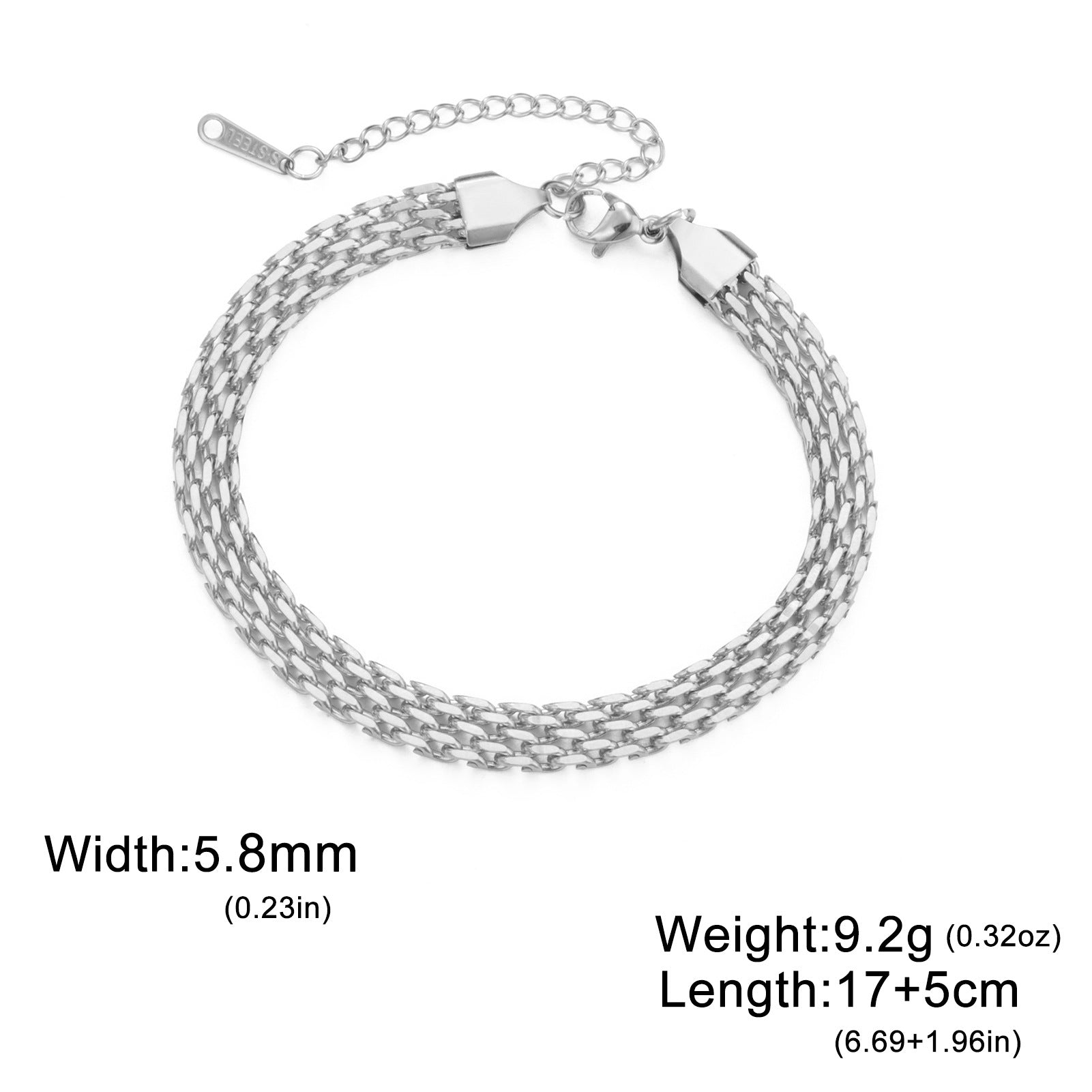 Wholesale Vintage Basque Stainless Steel Bracelet